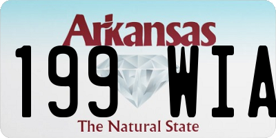 AR license plate 199WIA