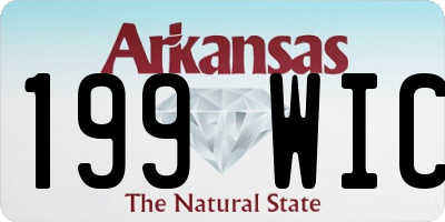 AR license plate 199WIC