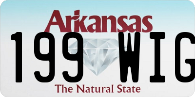 AR license plate 199WIG
