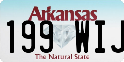 AR license plate 199WIJ