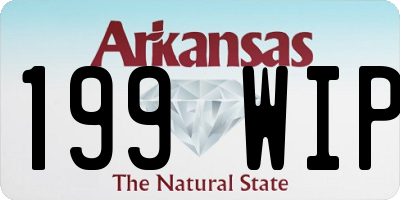 AR license plate 199WIP