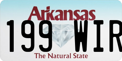 AR license plate 199WIR