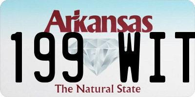 AR license plate 199WIT