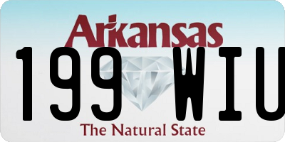 AR license plate 199WIU