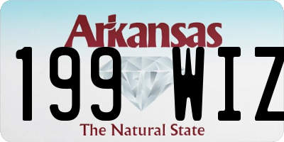 AR license plate 199WIZ