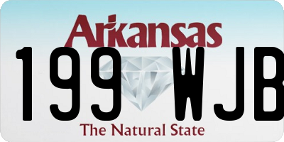 AR license plate 199WJB