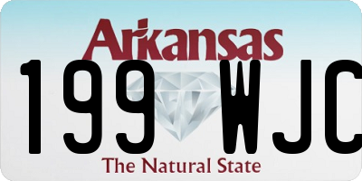 AR license plate 199WJC
