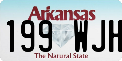 AR license plate 199WJH