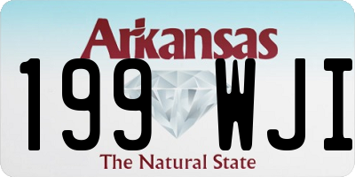 AR license plate 199WJI