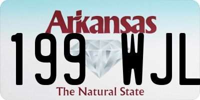 AR license plate 199WJL