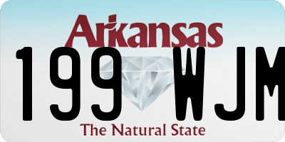 AR license plate 199WJM