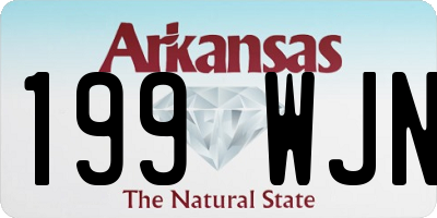 AR license plate 199WJN