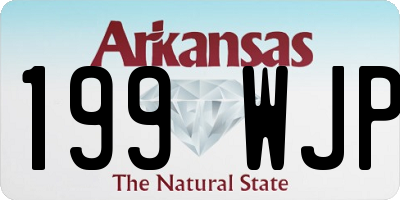 AR license plate 199WJP