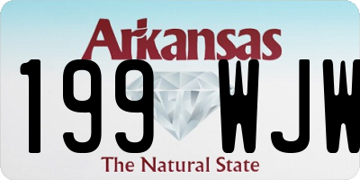 AR license plate 199WJW