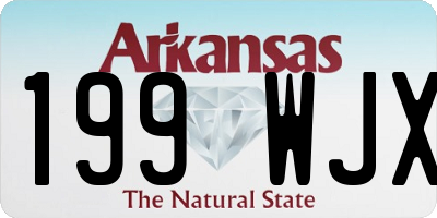AR license plate 199WJX