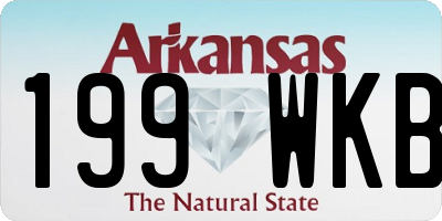 AR license plate 199WKB