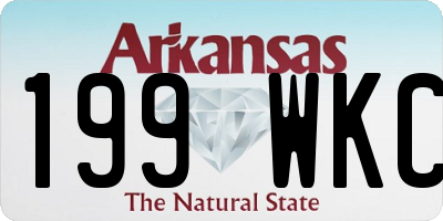 AR license plate 199WKC