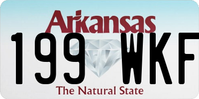 AR license plate 199WKF