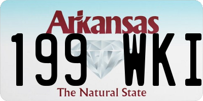 AR license plate 199WKI