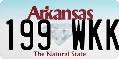 AR license plate 199WKK