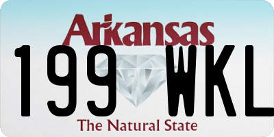 AR license plate 199WKL