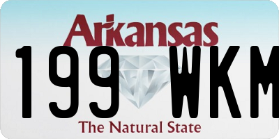 AR license plate 199WKM