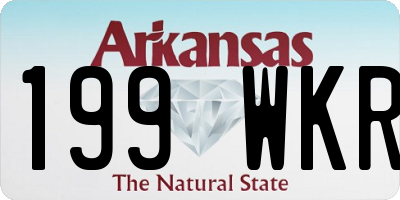 AR license plate 199WKR
