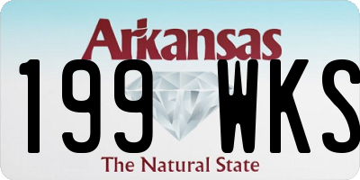 AR license plate 199WKS