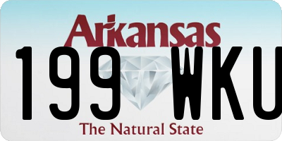 AR license plate 199WKU
