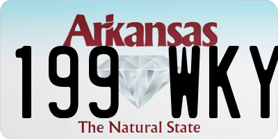 AR license plate 199WKY