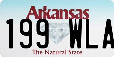 AR license plate 199WLA