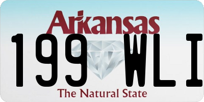 AR license plate 199WLI