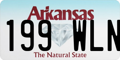 AR license plate 199WLN