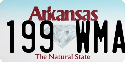 AR license plate 199WMA