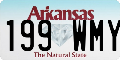AR license plate 199WMY