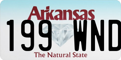 AR license plate 199WND