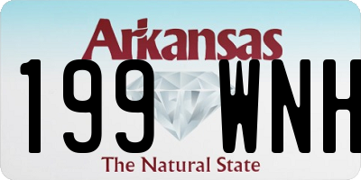 AR license plate 199WNH