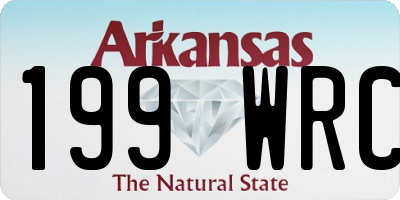 AR license plate 199WRC
