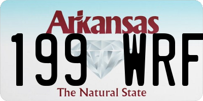 AR license plate 199WRF