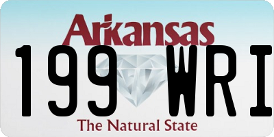 AR license plate 199WRI