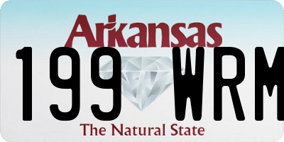 AR license plate 199WRM