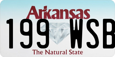 AR license plate 199WSB