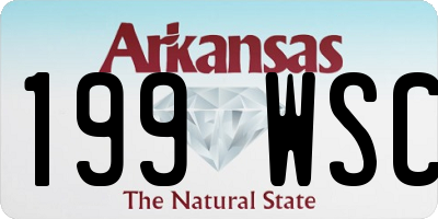 AR license plate 199WSC