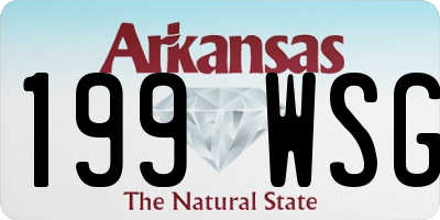 AR license plate 199WSG