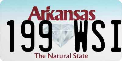AR license plate 199WSI