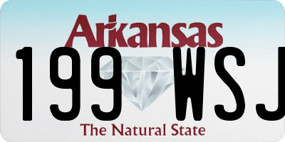 AR license plate 199WSJ