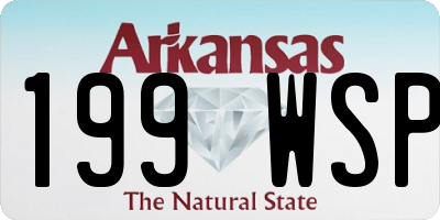 AR license plate 199WSP