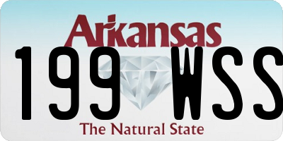 AR license plate 199WSS