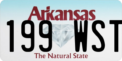 AR license plate 199WST