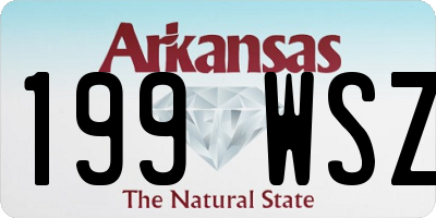 AR license plate 199WSZ
